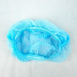 100-Pack Disposable Non-Woven Hair Cap for Hygiene and Cooking White 2ea