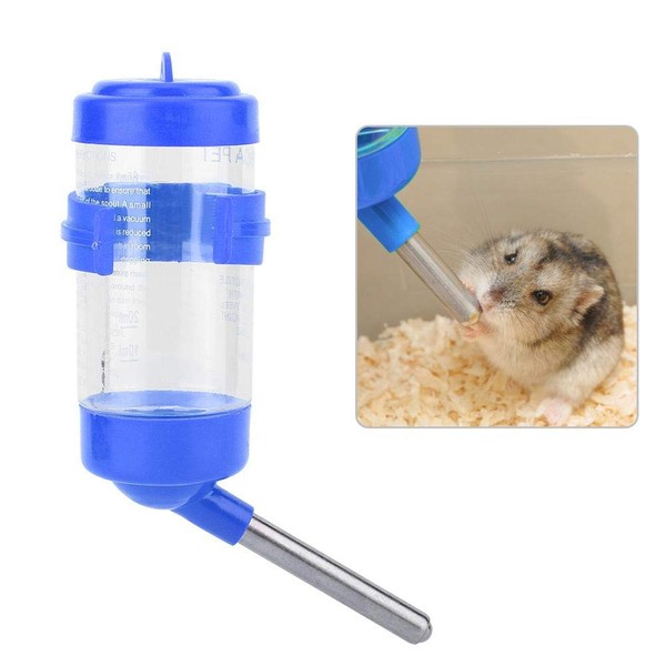 HEEPDD Hamster Water Bottle, 80ml No Drip Plastic Hanging Water