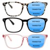 Sumkyle 3 Pack Progressive Multifocus Reading Glasses Blue Light Blocking