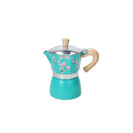 Tognana Japan Collection 3 Cup Coffee Pot Aluminium Aqua Green