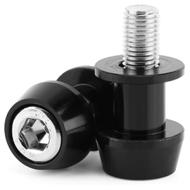 Motorcycle 8 mm CNC Swing Arm Spools Motorcycle Bobbins Repair Stand Swing Adapter Stand Bobbins Swing Adapter Stand M8 Aluminium Alloy Suitable for Most 8 mm Thread Swing Arm 2 Pieces