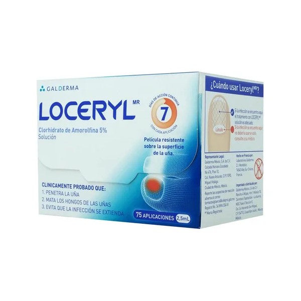 Loceryl Solución, 1 Frasco 2,5 Ml