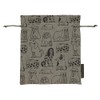 Marushin 6905014400 Lisa Larson Green Dog Drawstring Bag