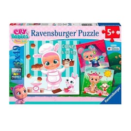 Ravensburger 5104 Cry Babies Puzzle 3 x 49 Pieces, Multicoloured