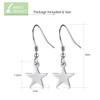 CERSLIMO Silver Drop Earrings for Girls Women - Star Dangle