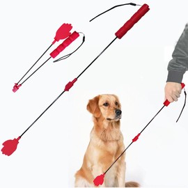 LogFaadCoi Collapsible Portable Dog Training Stick,Silicone Durable Dog Training Whip with Anti-Slip Handle,Outdoor and Indoor Training Dog Tools,Puppy Training Whip Exercise Accessory