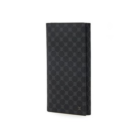 Daks (신세계센텀점)DBWA2E121 LOUIS PVC블랙 가죽 로고 DD 패턴 장지갑 (Shinsegae Centum) DBWA2E121 LOUIS PVC Black Leather Logo DD Pattern Long Wallet