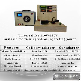 9V DC 1.5A Power Supply for Arduino, Power Cord for Schwinn Bike ic4, 430 270 Elliptical Trainer, Crosley Cruiser Record Player Adapter 6.6 ft