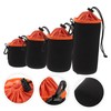 COHEALI 4pcs Camera Lens Pouches Durable Storage Bags with Drawstring