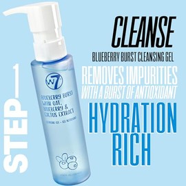 W7- Set de cuidado personal para el cuidado de la piel: rutina diaria de 5 pasos: humectante, suero, tónico, limpiador y mascarilla para labios - Ful