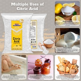 Rani Citric Acid Powder, Food Grade (Limbu Ka Ful) 80oz (5lbs) 2.27kg