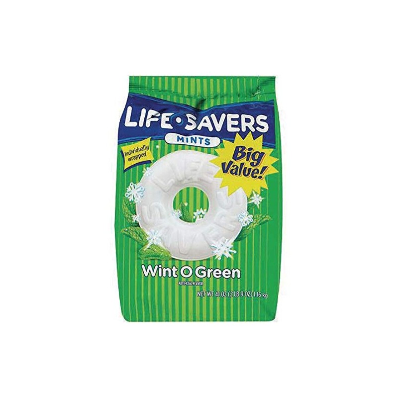Wrigley's Life Savers, Wint-O-Green Mints, 41-Oz Bag