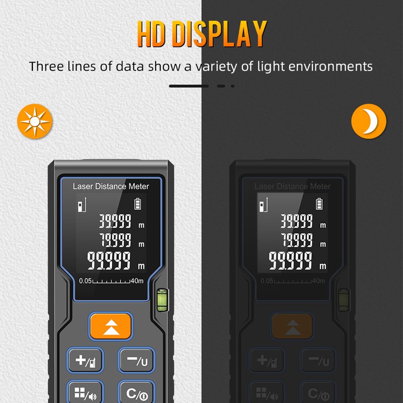 Laser Measure 80m/262ft Laser Distance Meter Portable Laser Measurement Tool