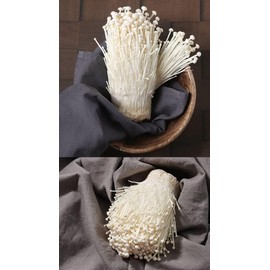 Organic Natural Korean Enoki Mushroom (flammulina velutipes), Enokitake Extract Powder-10.58 Ounce (300g)