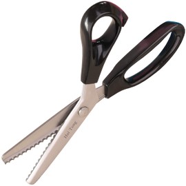 Hui Tong Pinking Shears Fabric Robust and Sharp, Zigzag Scissors & Wave Cut Scissors (Wave Cut 5 mm)