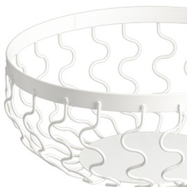 Fonowx Wire Fruit Basket Decorative Stand Fruit Bowl Vegetable Holder for Kitchen Counter, White