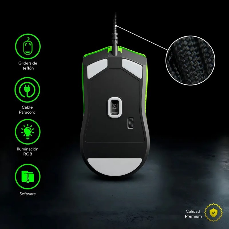 Mouse gamer de juego VSG Aurora verde boreal