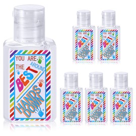Photect 6 Pcs Hand Sanitizer Travel Size Mini Hand Sanitizer Gel Bulk Pocket Size Lavender Scent Flip Cap Bottle for Kids Back to School Supplies Wedding Exchange Game Reward Party Favors (2oz)