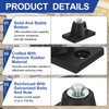 PATIKIL Rubber Vibration Isolator Mounting Bracket 60kg / 132lb Load