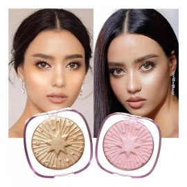 Veraly Iluminador Glitter Rostro Contorno Highlight Make Up Tono Del Maquillaje Plata