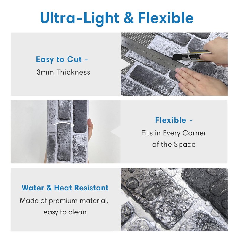 3D Faux Brick Wall Panel