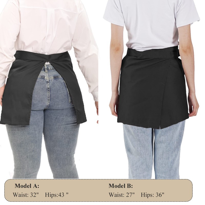 Jaspfct Server Aprons Plus Size W 3 Pockets - Half