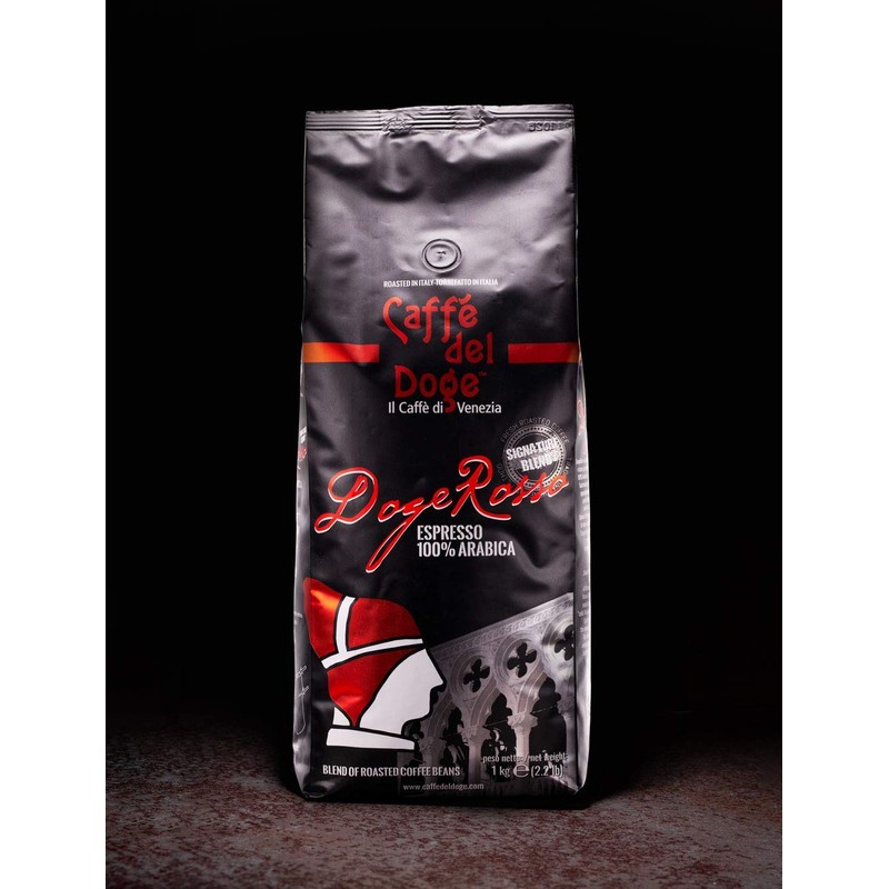 1kg Doge Rosso 100% Arabica Coffee Signature Medium Roast Italian