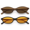QALLY Retro Oval Womens Sunglasses Cat Eye Sunglasses for Women: