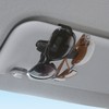 SEIWA W862 Twin Sunglass Holder, Black and Carbon Pattern