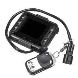 Riloer Universal Car Diesel Air Auxiliary Heater 12V Remote Control Monitor Switch Digital LCD Display + Auxiliary Heater Remote