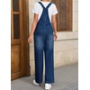 Cicy Bell Women's Denim Bib Overalls Casual Adjustable Strap Wide