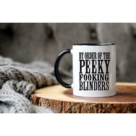 Acen Merchandise Blinders Tasse | Geburtstag Weihnachten Lustiges Geschenk Geschenk Feier Neuheit Alt Groß Robuster Griff Spülmaschine/Mikrowelle geeignet, TEST008, Weiß