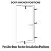 4 Pcs Heavy Duty Door Anchor for Resistance Bands, Door
