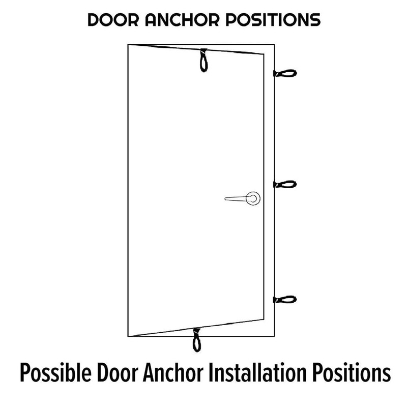 4 Pcs Heavy Duty Door Anchor for Resistance Bands, Door