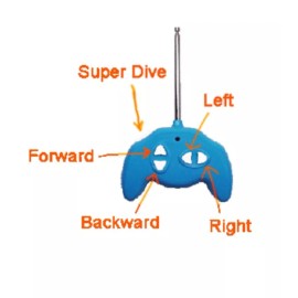 Keiko Mini ClownFish R/C x3 Water Fish RC Toy W/Remote Control Orange Tripe Race