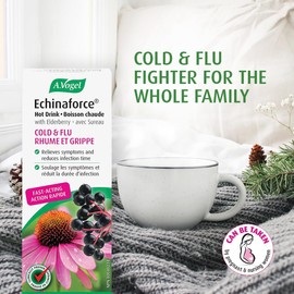 A.Vogel Echinaforce Extra Hot Drink with Elderberry and Echinacea | Extra-Strength Formula | Relieves Common Cold and Flu Symptoms | Immune booster | Children 2+ | 100mL