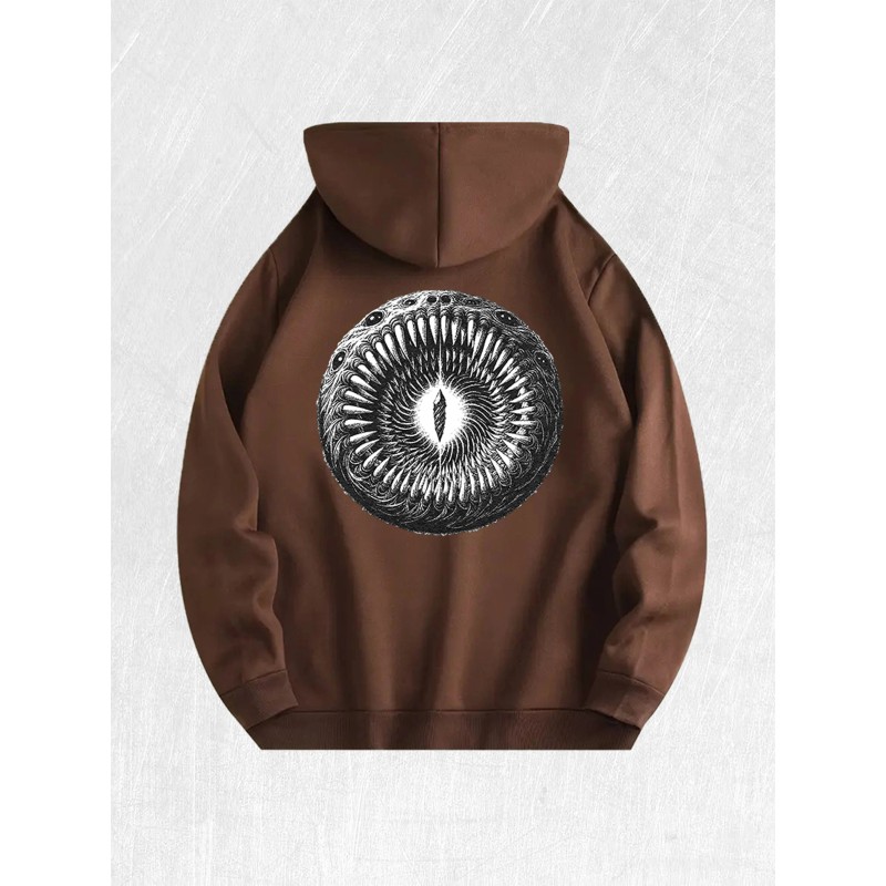 Occult Eye Graphic Hoodie 100% Cotton US Warehouse 7 ColorsColor: