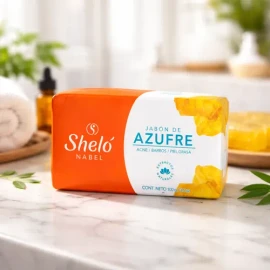 Jabón De Azufre Anti Grasa Sheló Nabel 100g Barra Piel Grasa