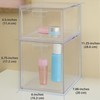 STORi Audrey Stackable Clear Bin Plastic Organizer Drawers | 2
