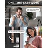 Tinewa Square Keyless Entry Door Lock with 2 Lever Handles,