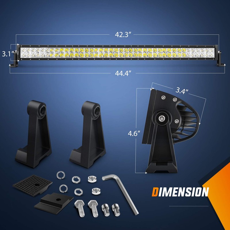 LED Light Bar Nilight 42Inch 240W Spot Flood Combo LED