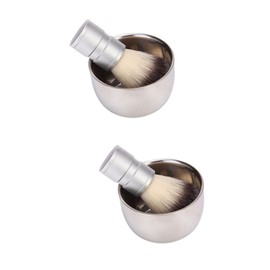 Baluue 2pcs Shaving Soap Bowl Men Shaving Mens Shaving Shave Brushes for Men Travel Shaving Brush Shaving Brushes for Men Brush for Men Shave Cream for Men Shaving Cream Brush Shaving Cup