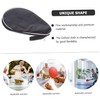 Black Half Round Pong Paddle Storage Bag 180-Degree Opening Compact