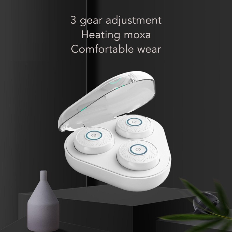 Smokeless Moxa Box White Electric Moxa Device with 20 Pad