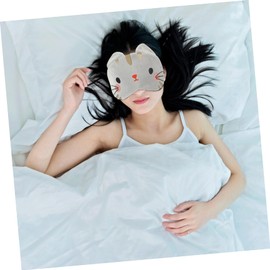 KOMBIUDA Elastic Band Sleep Mask Soft Comfortable for Boys and Girls Women Men Adorable Cartoon Design for Household Use