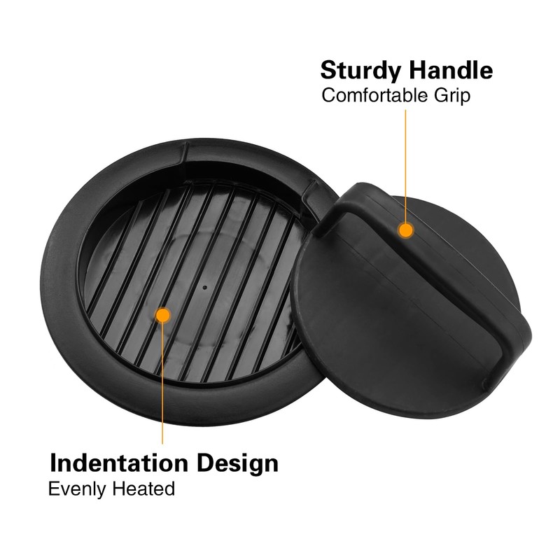 HiempTru Burger Press Patty Maker, Round Non-Stick Stuffed Hamburger Press