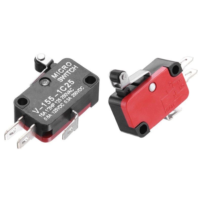 sourcing map 6Pcs V-155-1C25 1NO + 1NC Micro Limit Switch