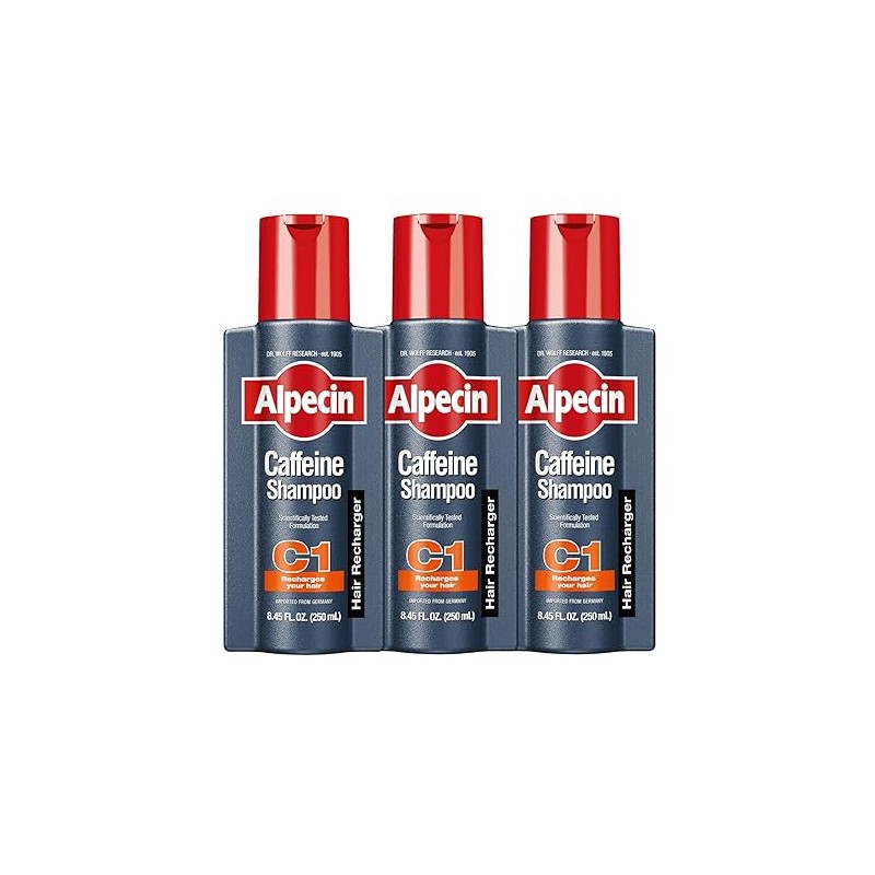 ALPECIN Multibuy 3x Champú Cafeína C1 Energizante para el Cabello