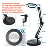 HITTI 10X Magnifying Glass with Light, 1,800 Lumens Stepless Dimmable,