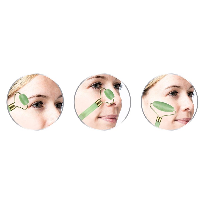 Danielle Jade Roller, Jade Stone Double Head Facial Jade Roller,